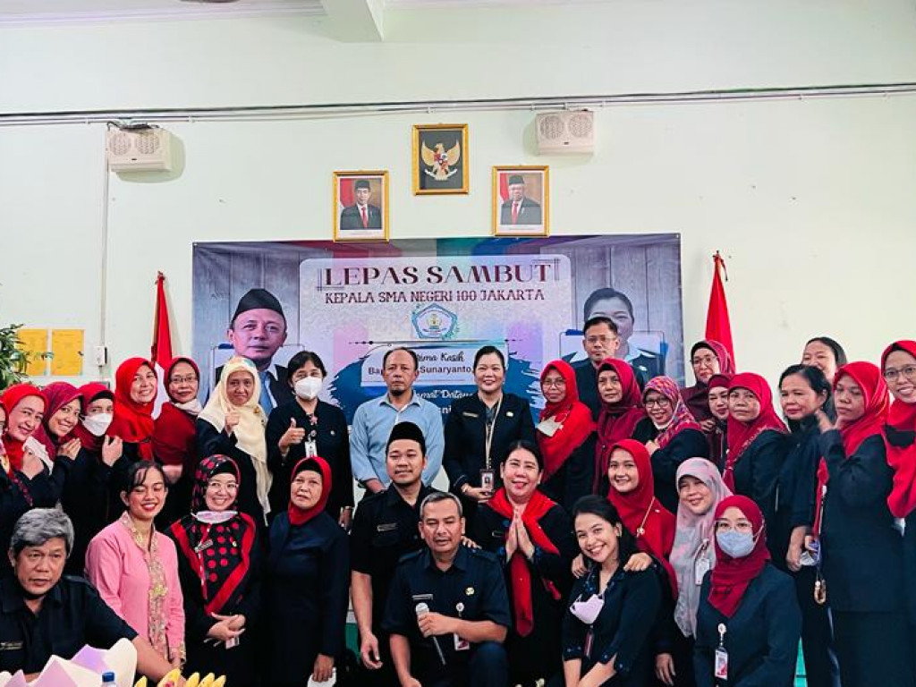 Foto Lepas Sambut Kepala Sekolah SMAN 100 Jakarta